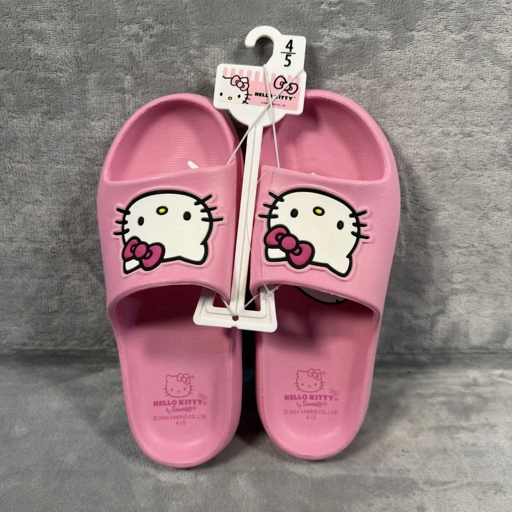 Hello Kitty Pink Girls Slides/Slip-ons‎ Size 4/5